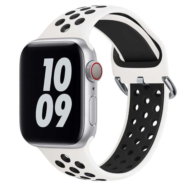 Vildt Slidstærk Silikone Universal Rem passer til Apple Smartwatch - Hvid#serie_1
