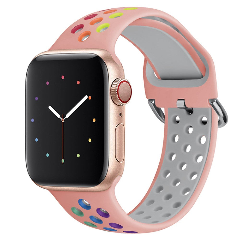 Vildt Slidstærk Silikone Universal Rem passer til Apple Smartwatch - Flerfarvet#serie_4