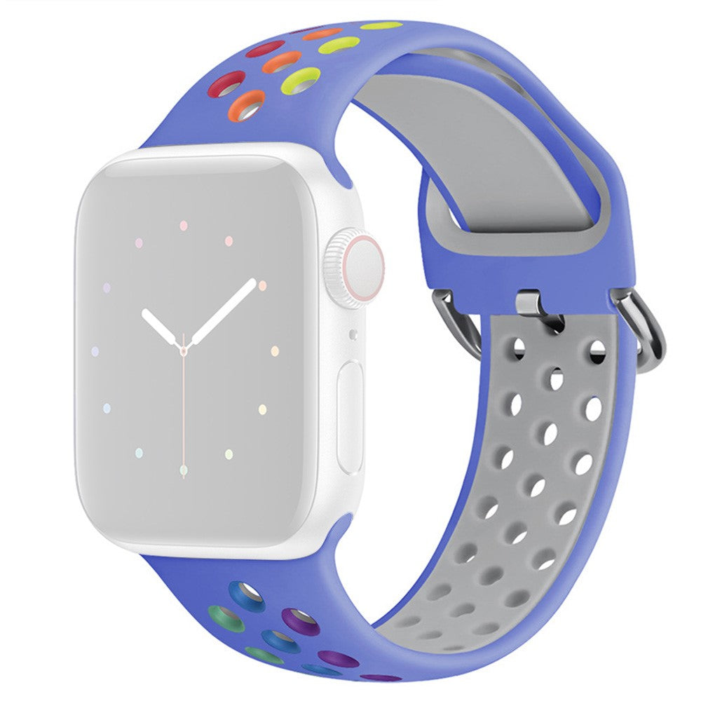 Vildt Slidstærk Silikone Universal Rem passer til Apple Smartwatch - Flerfarvet#serie_14
