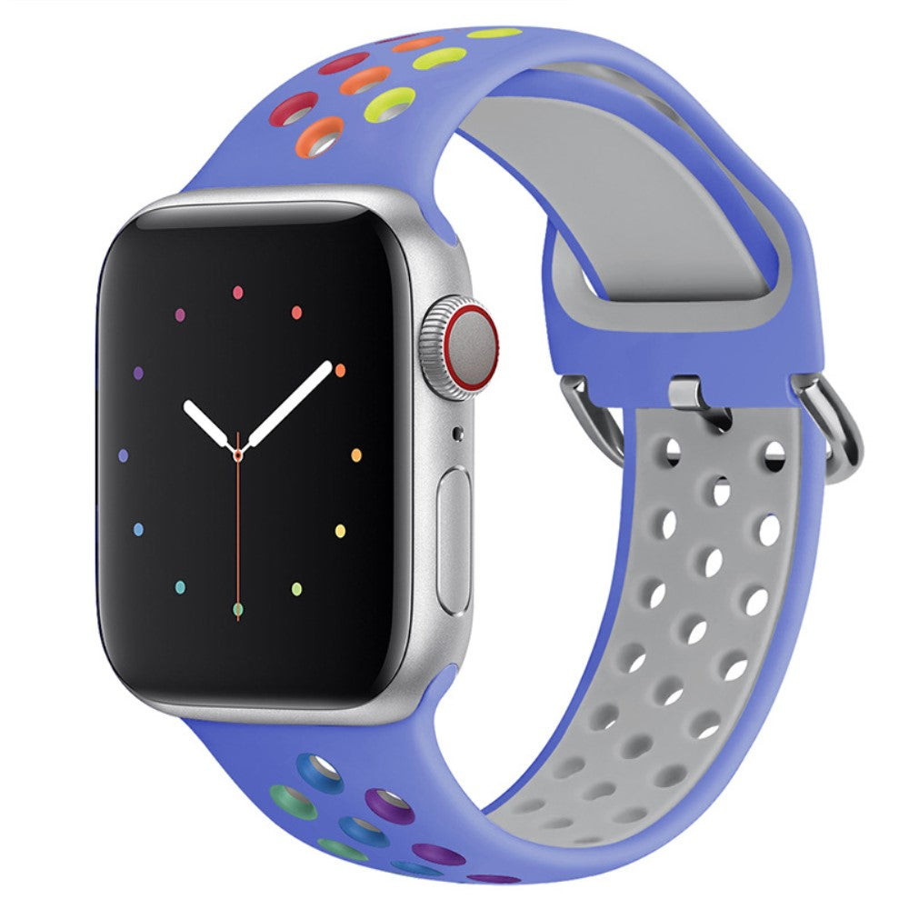 Vildt Slidstærk Silikone Universal Rem passer til Apple Smartwatch - Flerfarvet#serie_14
