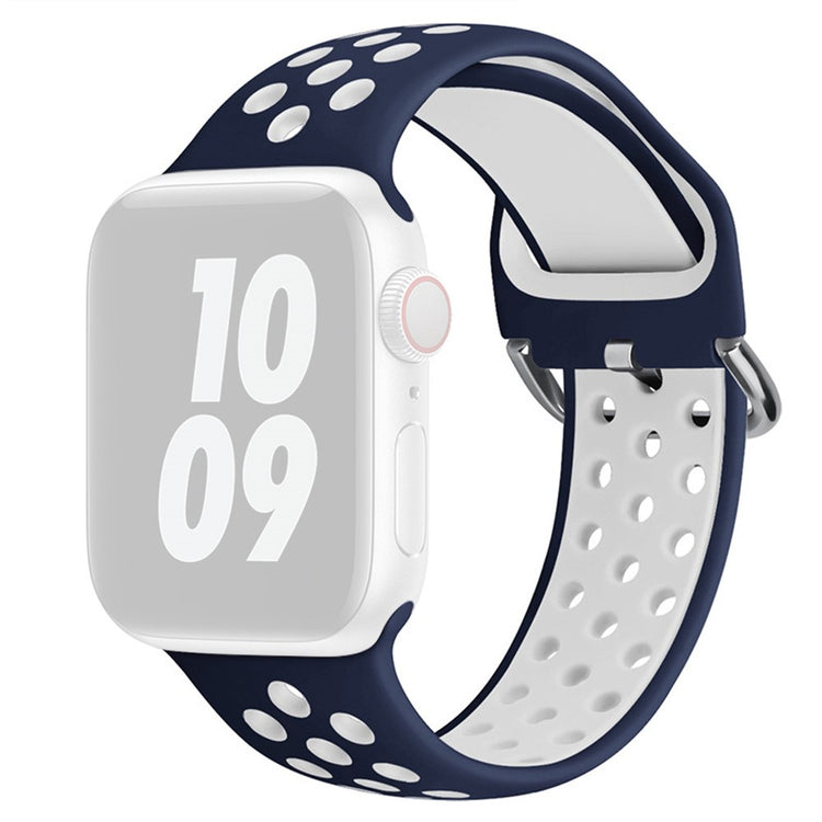 Vildt Slidstærk Silikone Universal Rem passer til Apple Smartwatch - Blå#serie_15