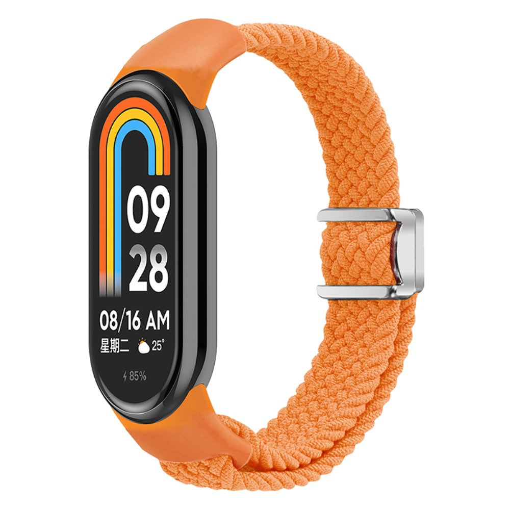 Vildt Godt Nylon Rem passer til Xiaomi Smart Band 8 - Orange#serie_4