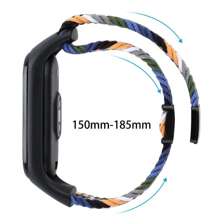 Magnetic Braided Nylon Strap Xiaomi Smart Band 8 Replacement Watch Band - Orange#serie_4