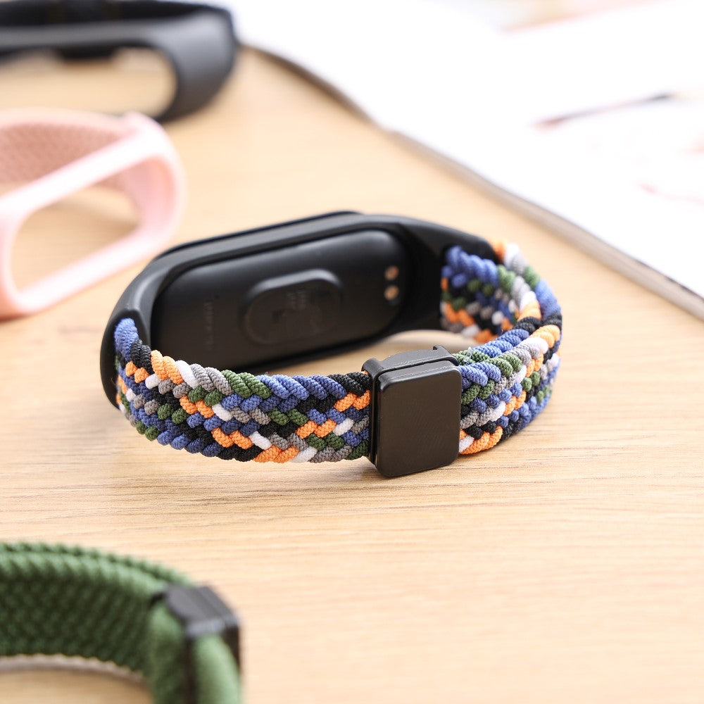 Vildt Godt Nylon Rem passer til Xiaomi Smart Band 8 - Sølv#serie_9