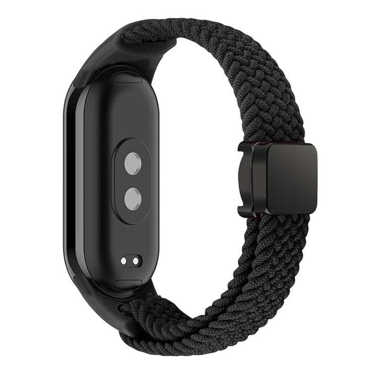 Vildt Godt Nylon Rem passer til Xiaomi Smart Band 8 - Sort#serie_12