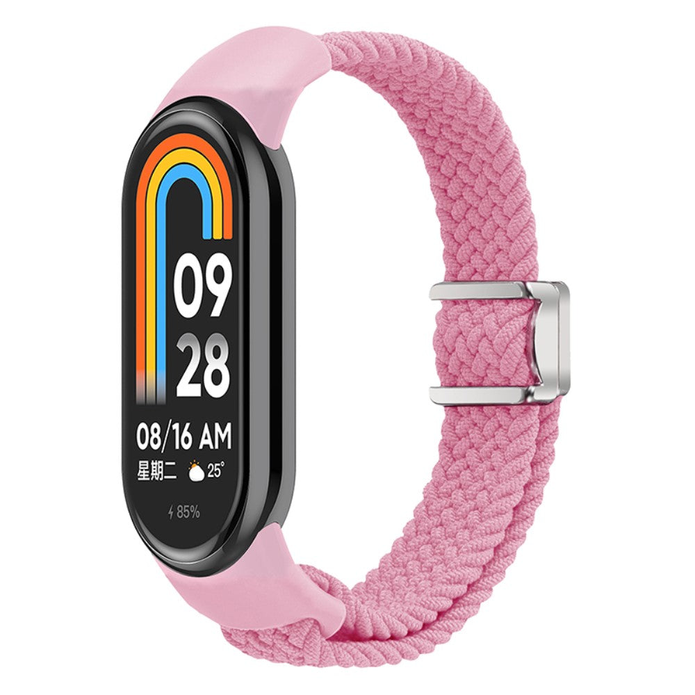 Vildt Godt Nylon Rem passer til Xiaomi Smart Band 8 - Pink#serie_14