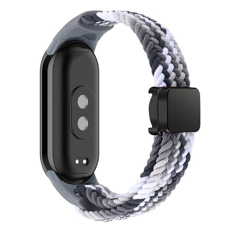 Vildt Godt Nylon Rem passer til Xiaomi Smart Band 8 - Sort#serie_16