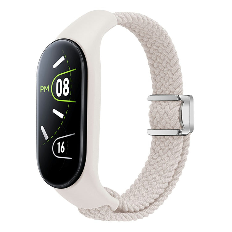 Super Sejt Nylon Universal Rem passer til Xiaomi Smartwatch - Hvid#serie_4