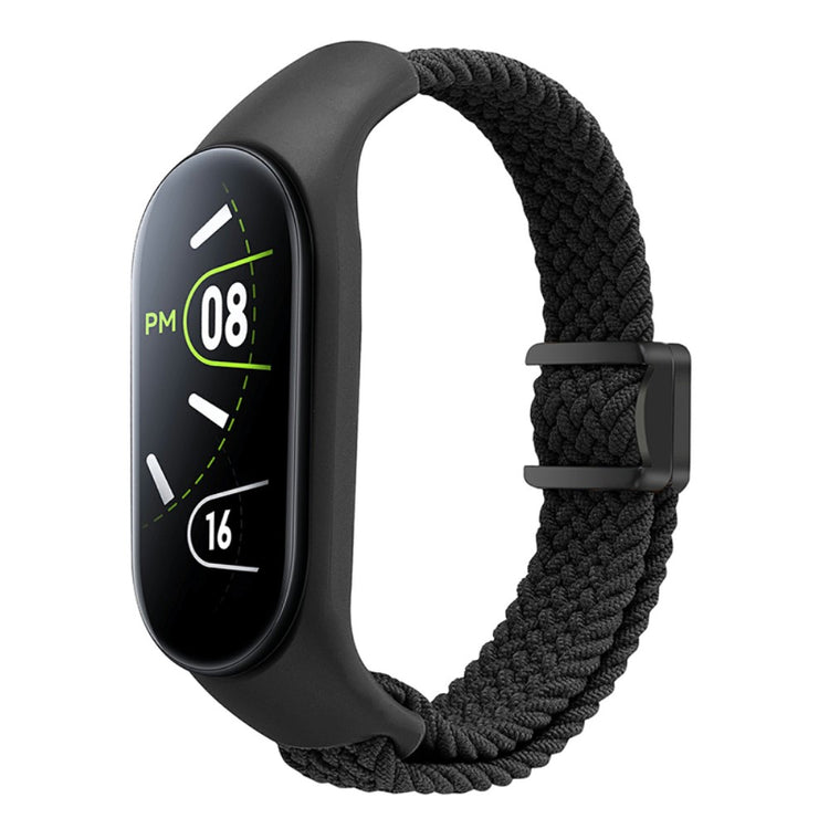 Super Sejt Nylon Universal Rem passer til Xiaomi Smartwatch - Sort#serie_16