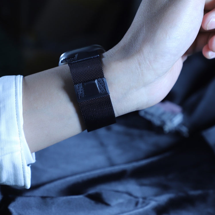 Helt Vildt Komfortabel Metal Universal Rem passer til Apple Smartwatch - Sort#serie_1