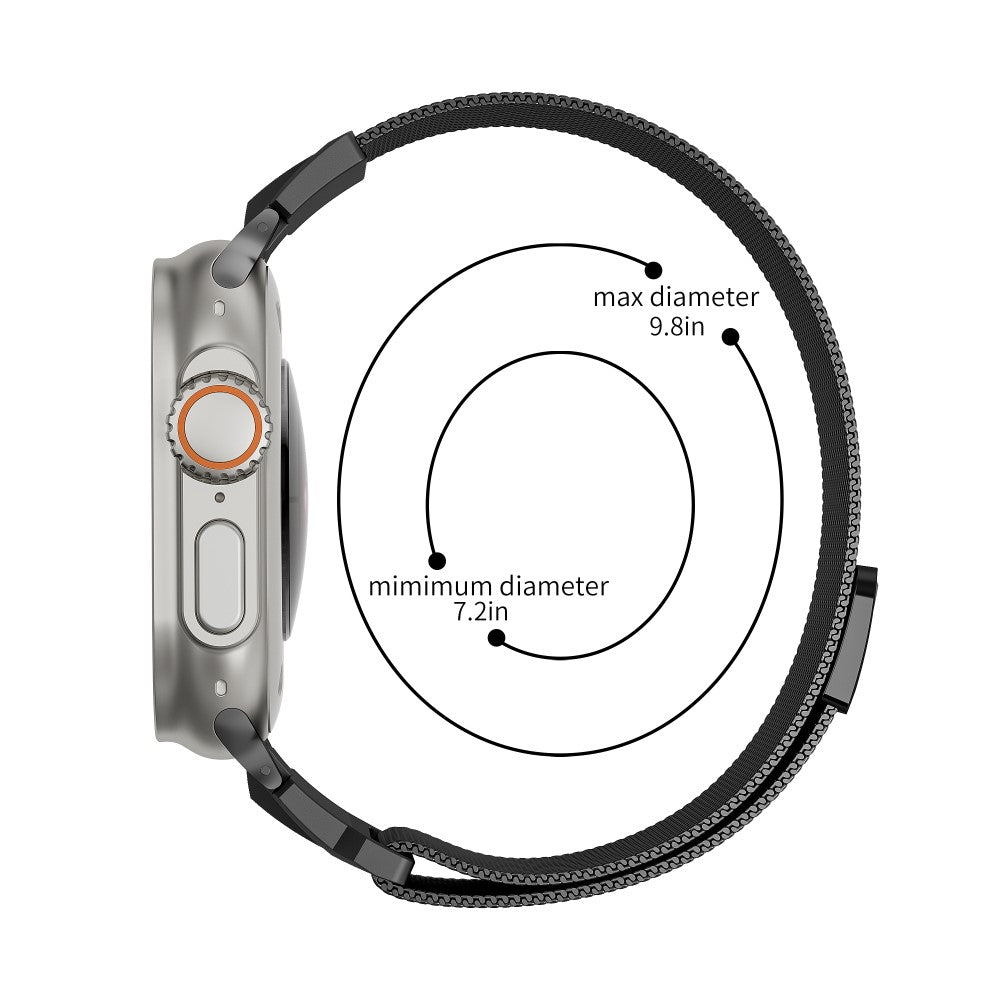 Helt Vildt Komfortabel Metal Universal Rem passer til Apple Smartwatch - Sølv#serie_2