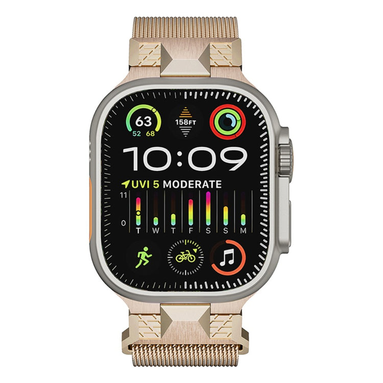 Helt Vildt Komfortabel Metal Universal Rem passer til Apple Smartwatch - Pink#serie_3