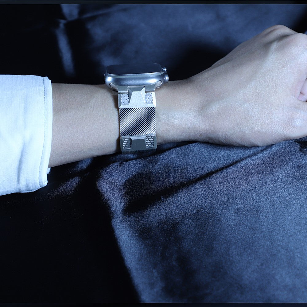Helt Vildt Komfortabel Metal Universal Rem passer til Apple Smartwatch - Hvid#serie_4