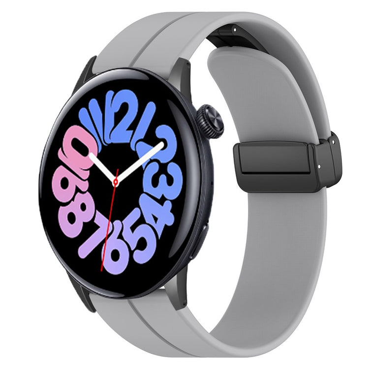 Tidsløst Silikone Rem passer til Vivo Watch 3 - Sølv#serie_7