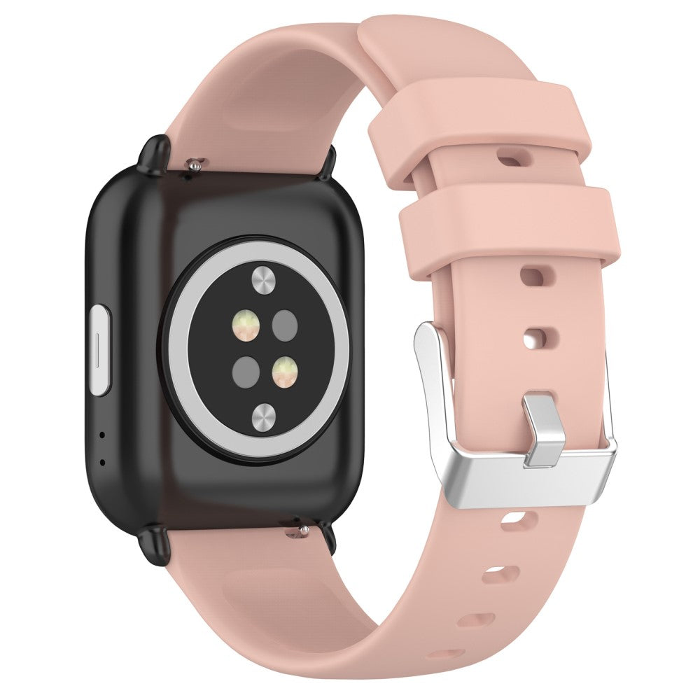 Rigtigt Holdbart Silikone Universal Rem passer til Smartwatch - Pink#serie_5