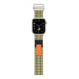 Apple Watch Series 49mm - 45mm - 44mm - 42mm Universal Nylon Watchband - Green Grids