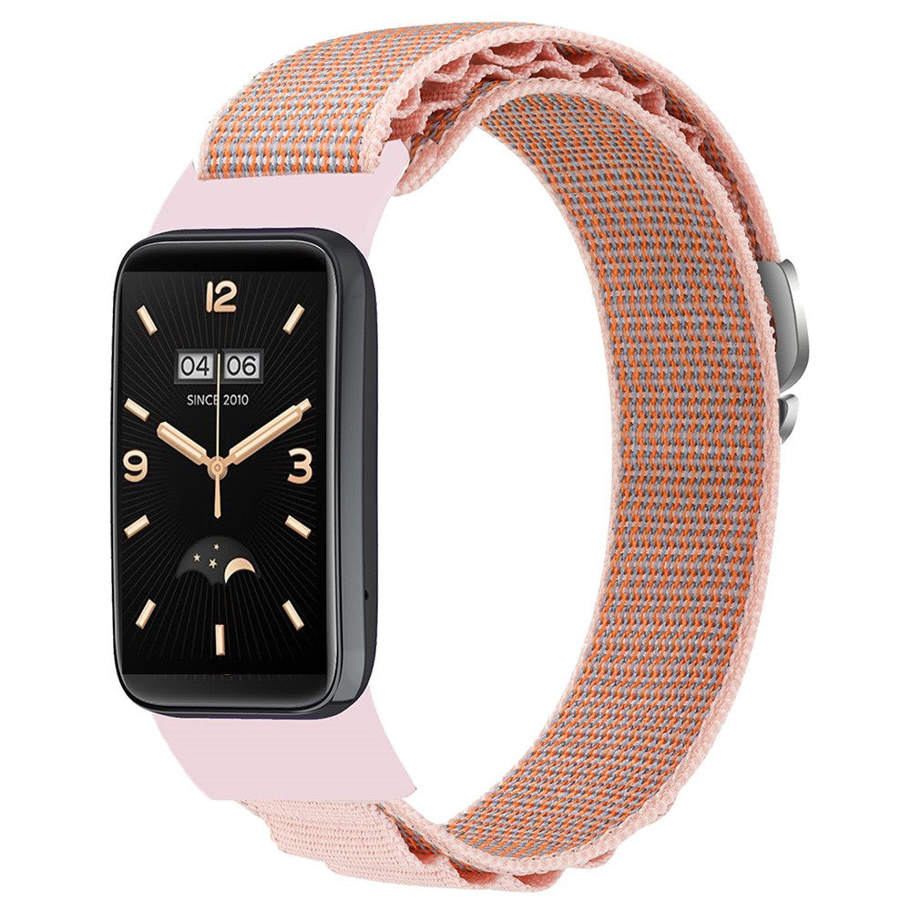 Mega Fint Nylon Rem passer til Xiaomi Mi Band 7 Pro - Pink#serie_3