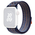 KALEBOL Apple Watch Series 41mm - 40mm - 38mm Universal Watchband Nylon Strap - Dark Green+Orange