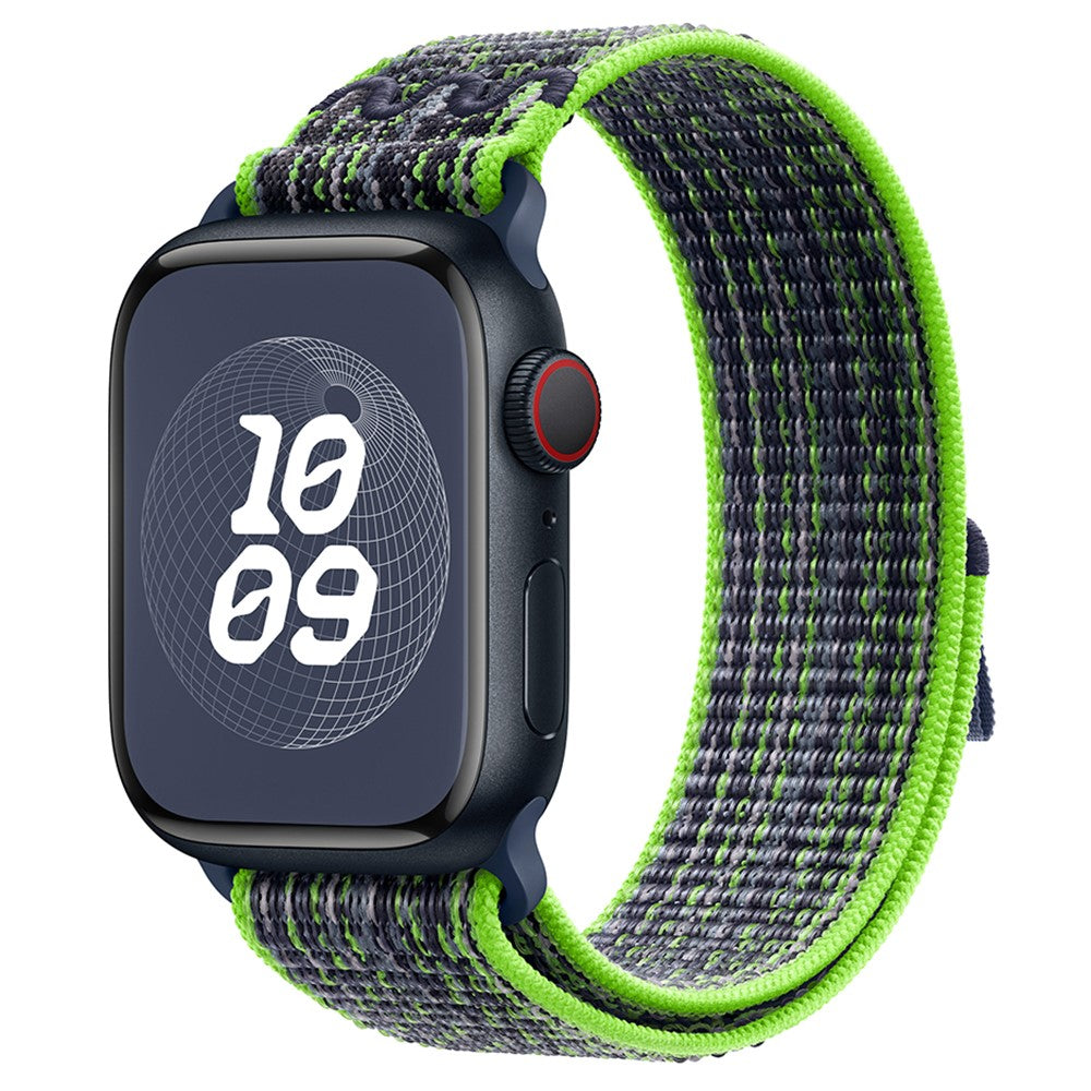 Helt Vildt Fint Nylon Universal Rem passer til Apple Smartwatch - Grøn#serie_5