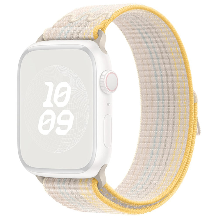 Helt Vildt Fint Nylon Universal Rem passer til Apple Smartwatch - Hvid#serie_8