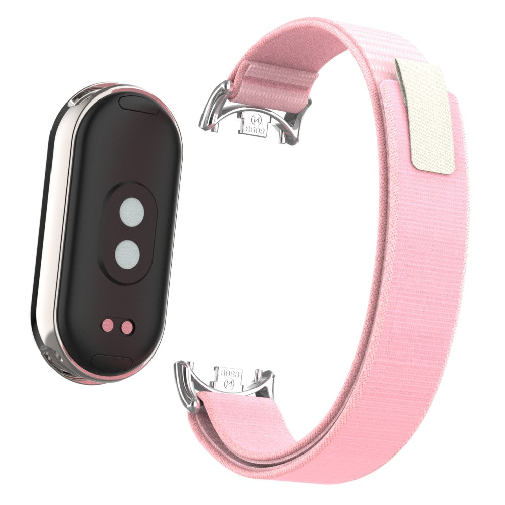 Helt Vildt Flot Nylon Rem passer til Xiaomi Smart Band 8 - Pink#serie_1