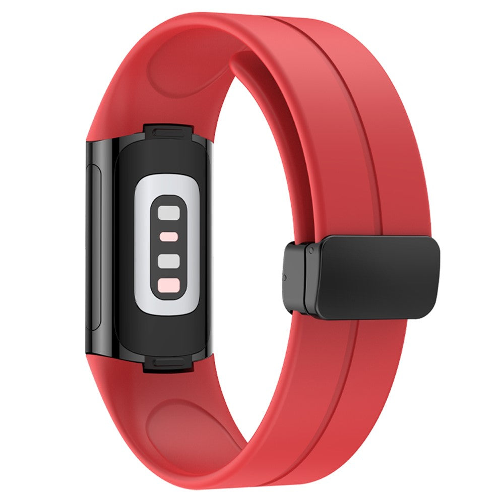 Fitbit Charge 5 / Fitbit Charge 6 Silicone Universel Strap - Red#serie_3