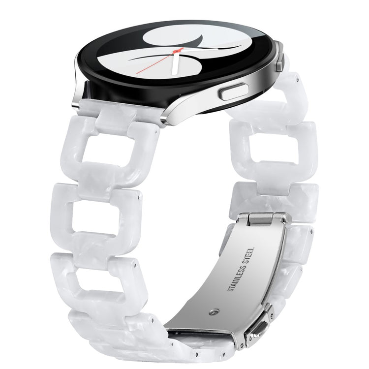 Pebble 2 \ 2 SE / Pebble Time Round Large Plastic Universel Strap - White#serie_13