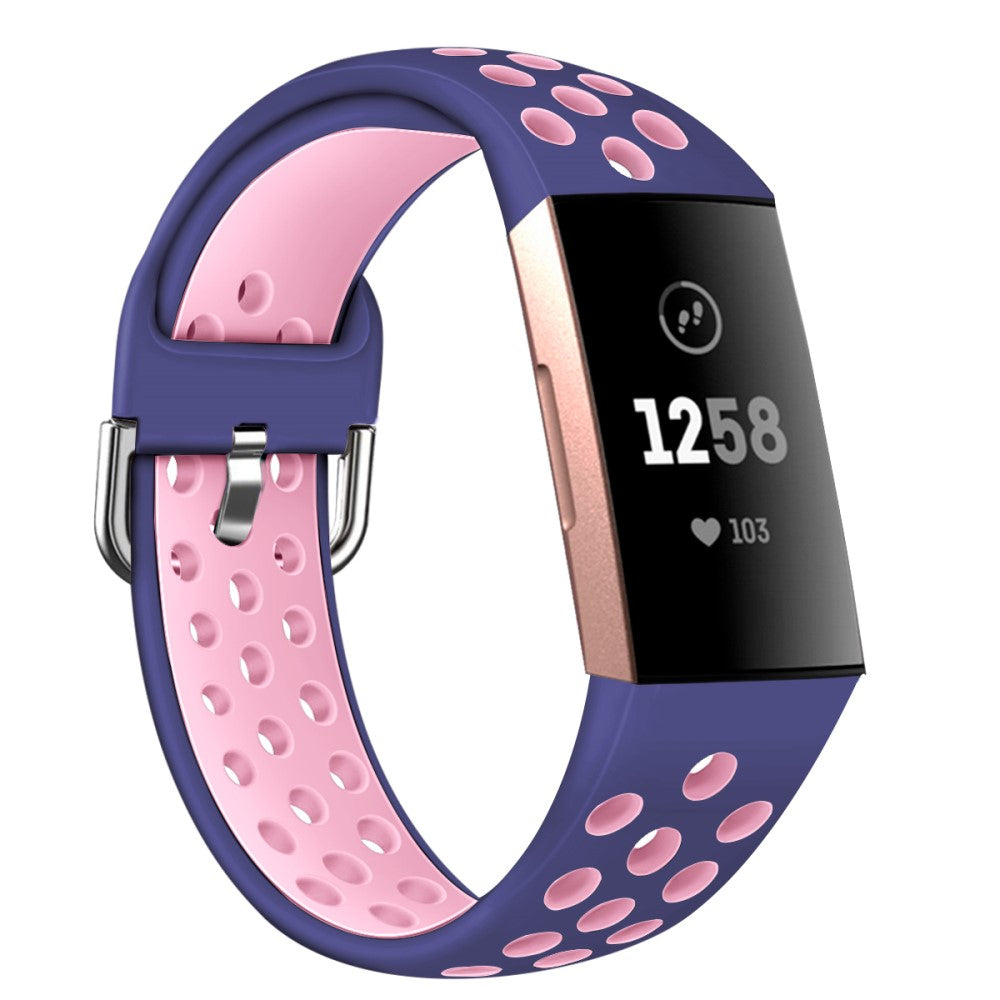 Fitbit Charge 3 / Fitbit Charge 4 Silicone Universel Strap - Pink#serie_17