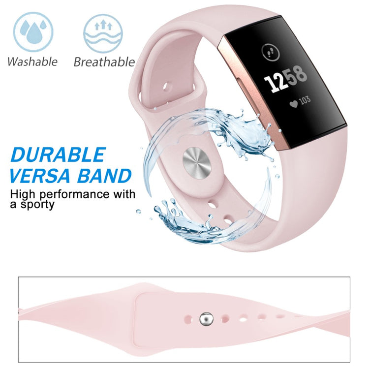 Fitbit Charge 3 / Fitbit Charge 4 Silicone Universel Strap - Pink#serie_10