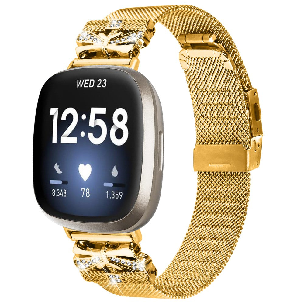 Cool Fitbit Versa 3 / Fitbit Sense 1 Metal Universel Strap - Gold#serie_1