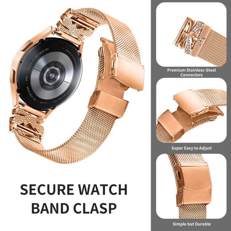 Really Fancy Garmin Smartwatch Metal Universel Strap - Pink#serie_2