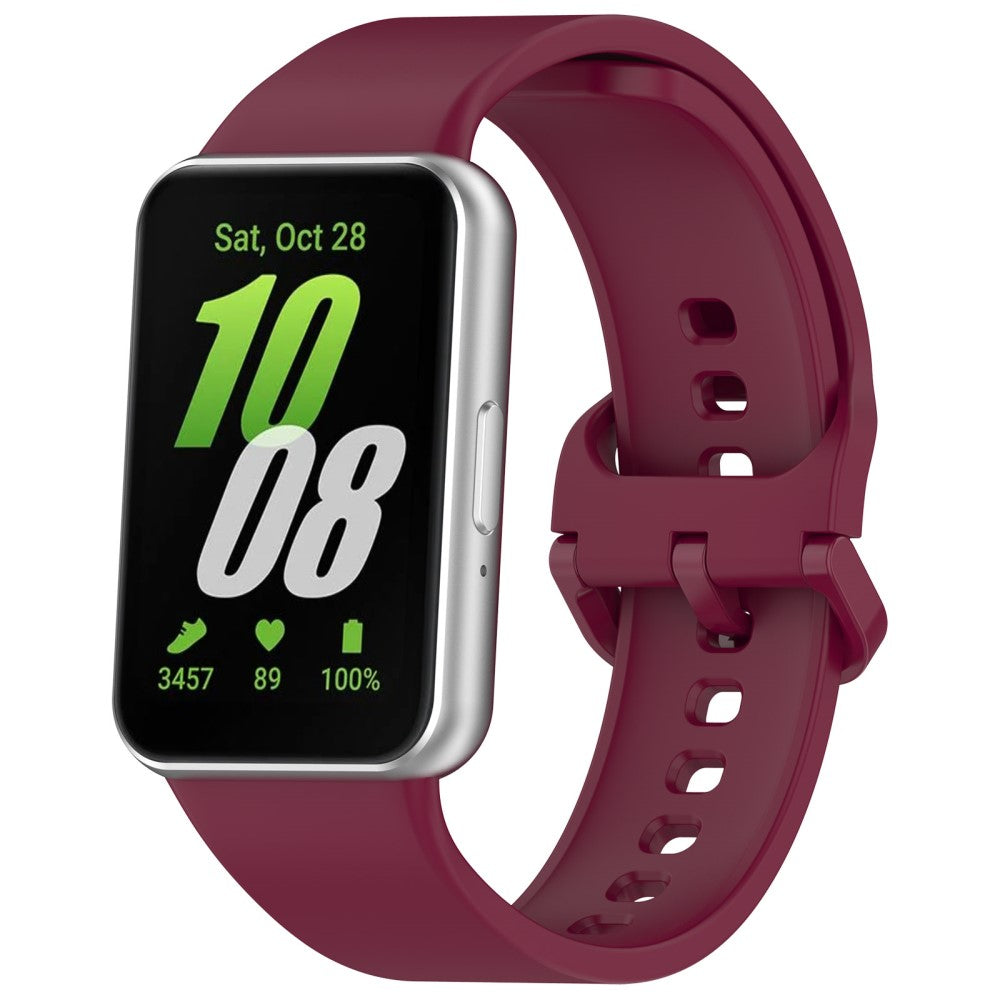 Super Pleasant Samsung Galaxy Fit 3 Silicone Strap - Red#serie_9