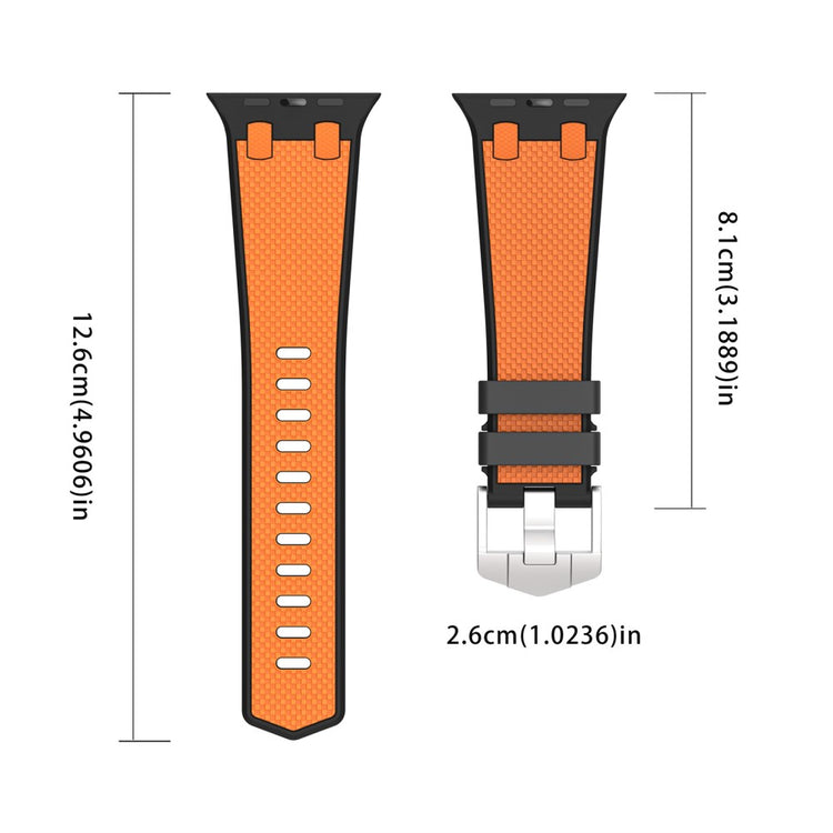 Super Neat Apple Smartwatch Silicone Universel Strap - Orange#serie_3