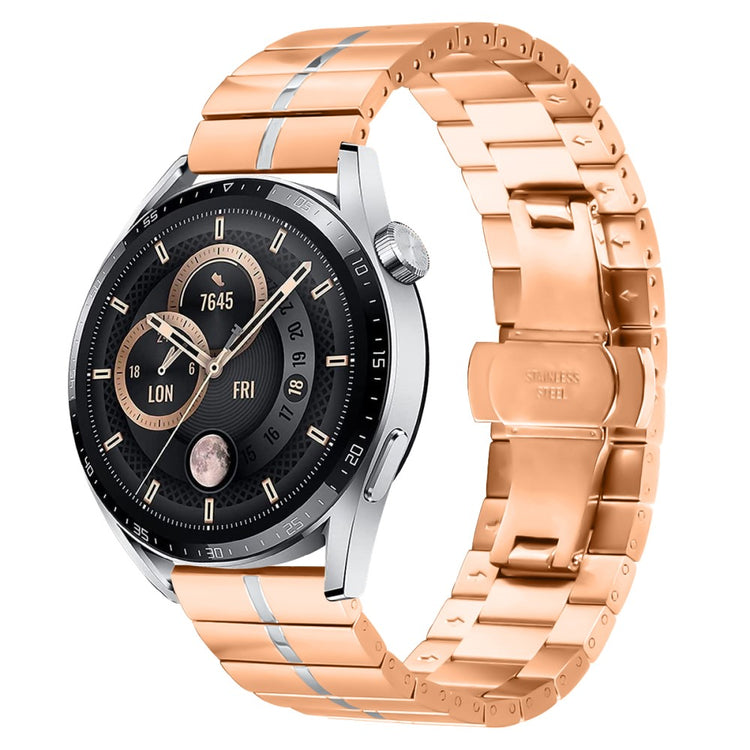 Remarkably Durable Huawei Watch 3 Pro Metal Strap - Pink#serie_4