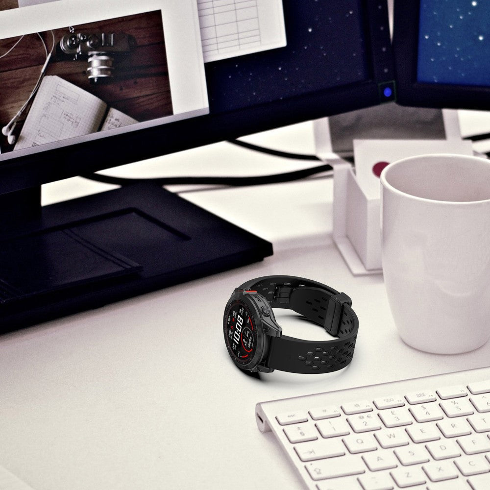 Mega Comfortable Garmin Smartwatch Silicone Universel Strap - Pink#serie_5