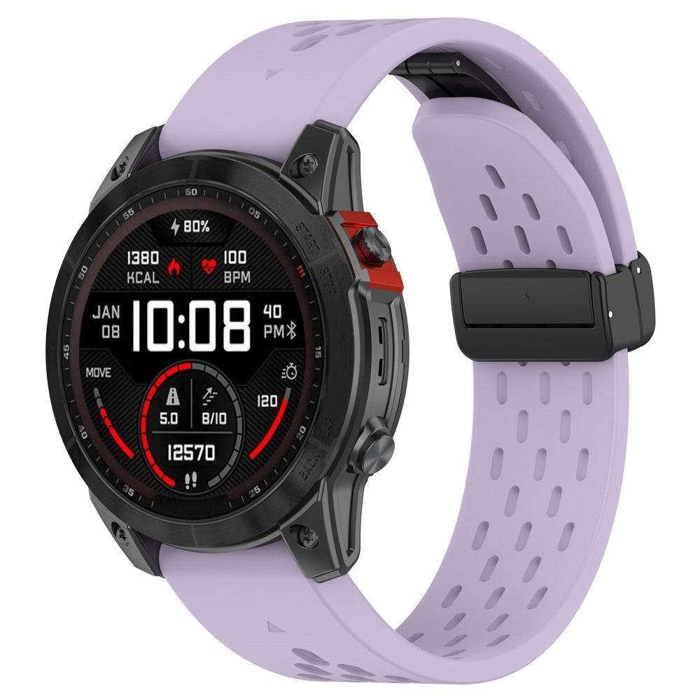 Mega Comfortable Garmin Smartwatch Silicone Universel Strap - Purple#serie_9