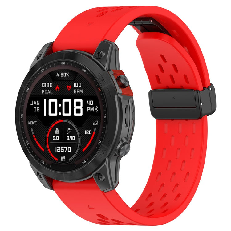 Really Beautiful Garmin Smartwatch Silicone Universel Strap - Red#serie_3