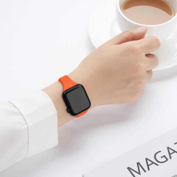 Brilliant Apple Smartwatch Silicone Universel Strap - Orange#serie_3