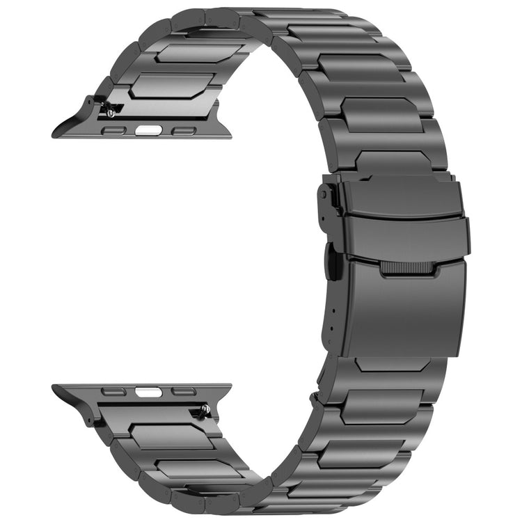 Mega Fashionable Apple Smartwatch Metal Universel Strap - Black#serie_1