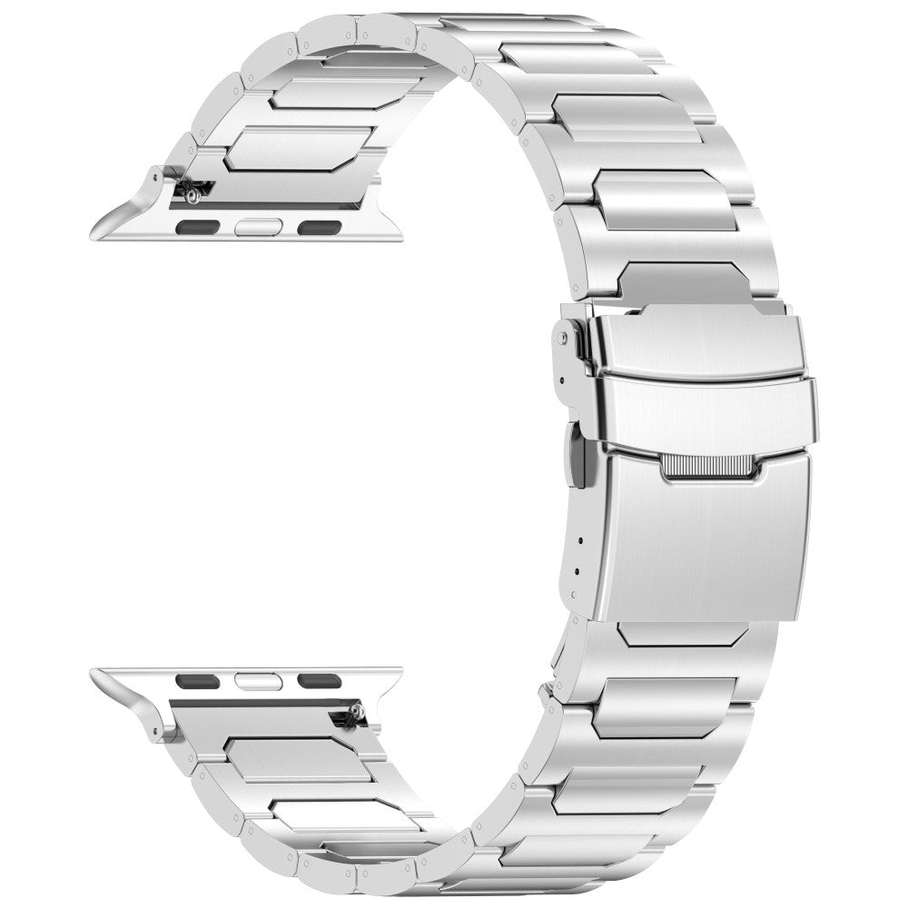 Mega Fashionable Apple Smartwatch Metal Universel Strap - Silver#serie_2