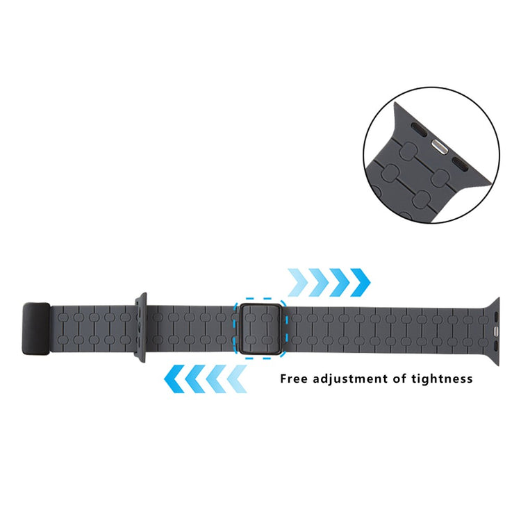 Mega Sweet Apple Smartwatch Silicone Universel Strap - Silver#serie_7