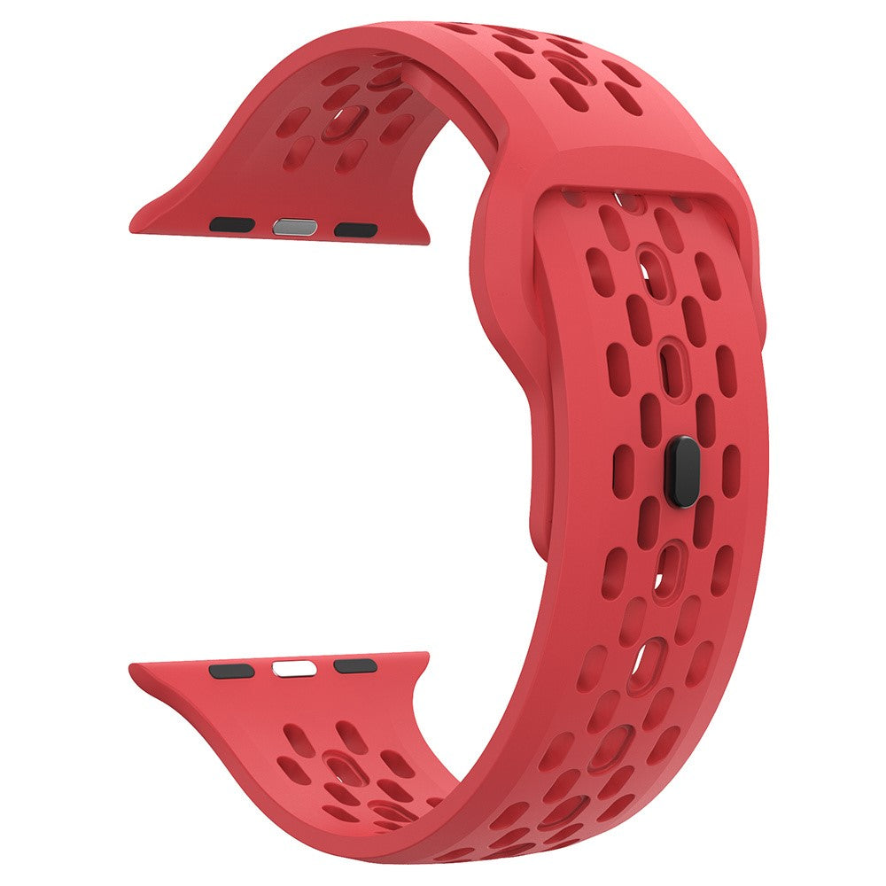 Lovely Apple Smartwatch Silicone Universel Strap - Red#serie_3