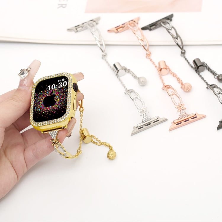 Super Fantastic Apple Smartwatch Rhinestone Universel Strap - Gold#serie_2