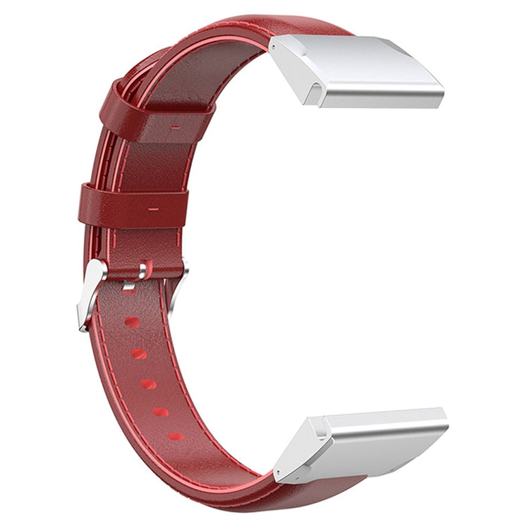 Timeless Garmin Smartwatch Genuine Leather Universel Strap - Red#serie_4