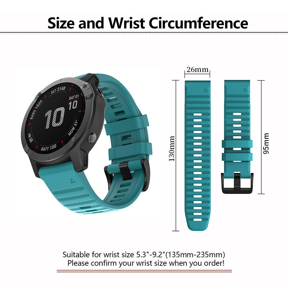 Really Beautiful Garmin Smartwatch Silicone Universel Strap - Green#serie_8