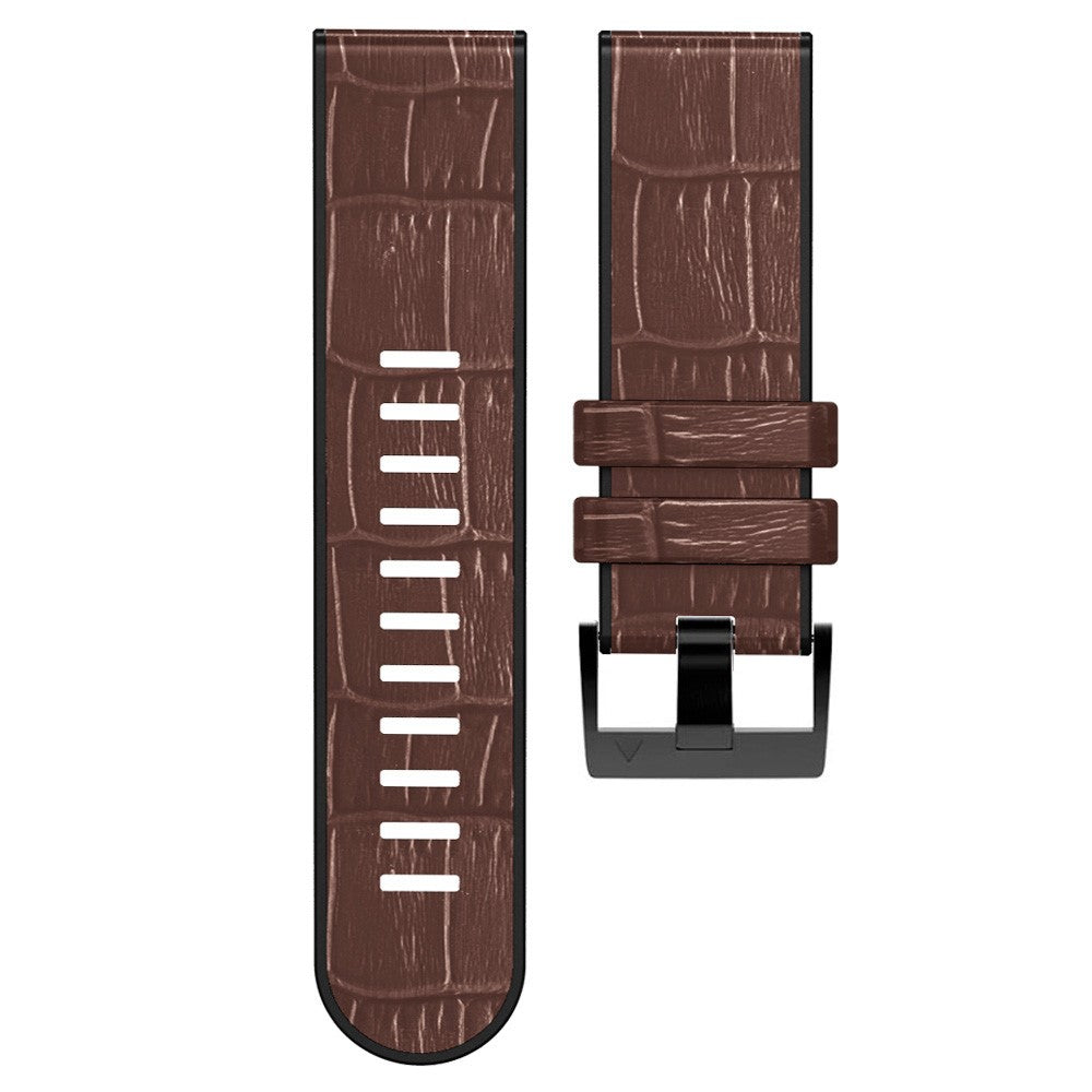 Very Stylish Garmin Smartwatch Silicone Universel Strap - Brown#serie_3