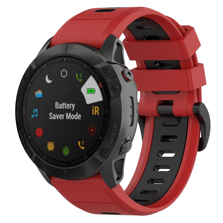 Mega Fashionable Garmin Smartwatch Silicone Universel Strap - Red#serie_6