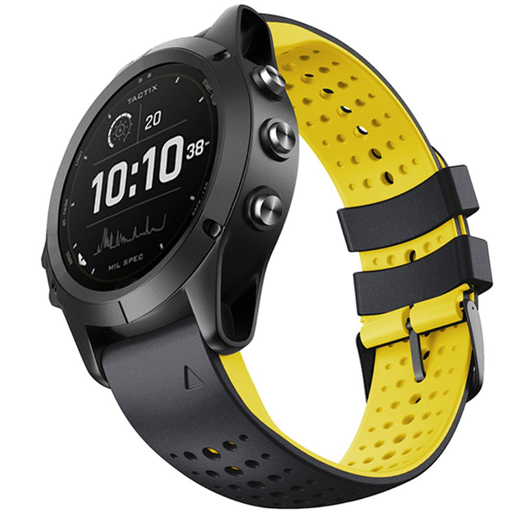 Super Stylish Garmin Smartwatch Silicone Universel Strap - Yellow#serie_1