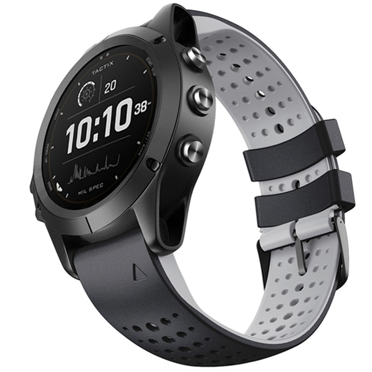 Super Stylish Garmin Smartwatch Silicone Universel Strap - Silver#serie_3