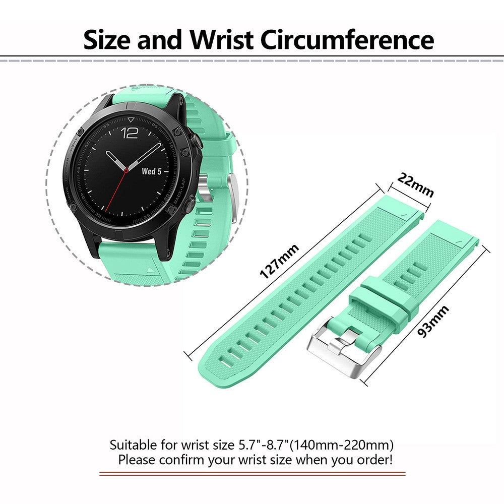 Very Pleasant Garmin Smartwatch Silicone Universel Strap - Blue#serie_11